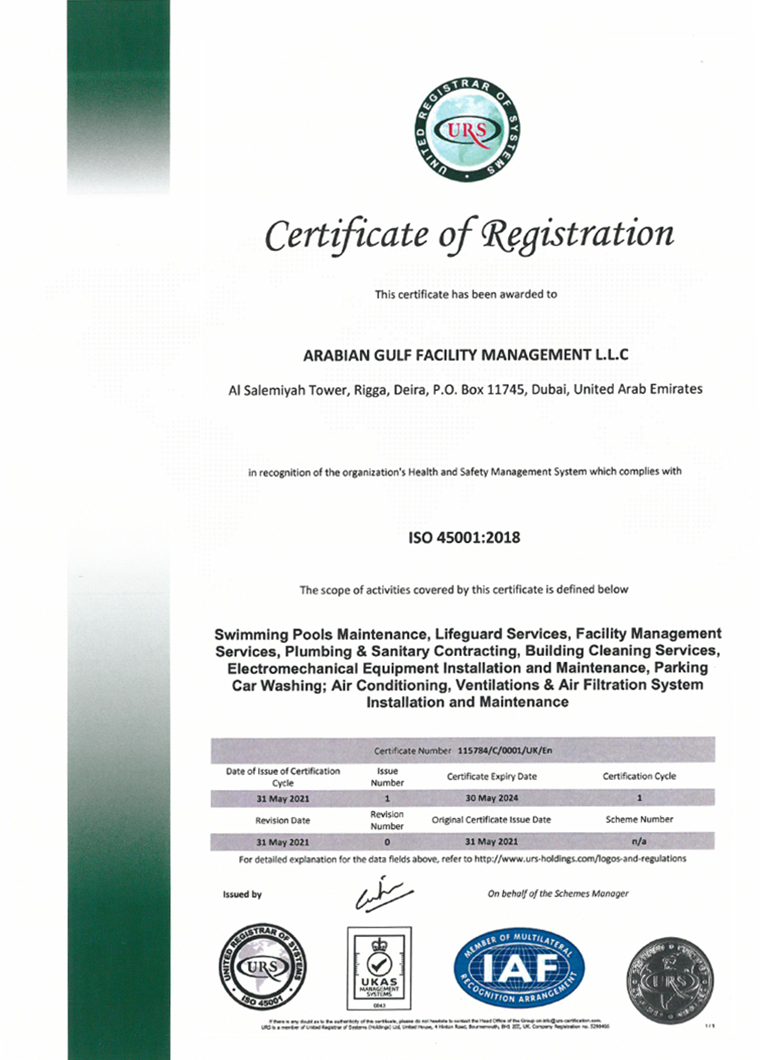 ISO 45001:2018 OHSMS